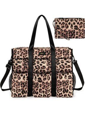Large Utility Tote Bag with 24 Pockets - Perfect Teacher Travel & Everyday Use